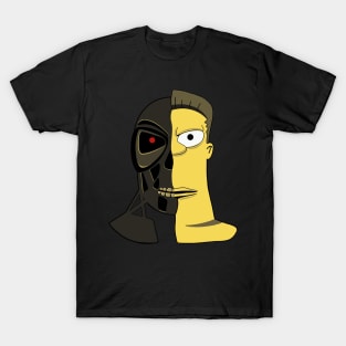 Rainier Wolfcastle as The Terminator Simpsons Mashup T-Shirt